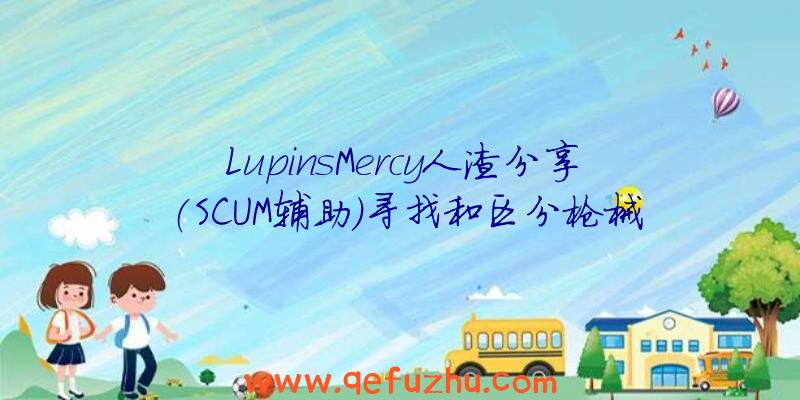 LupinsMercy人渣分享(SCUM辅助)寻找和区分枪械