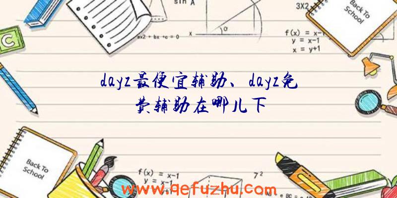dayz最便宜辅助、dayz免费辅助在哪儿下