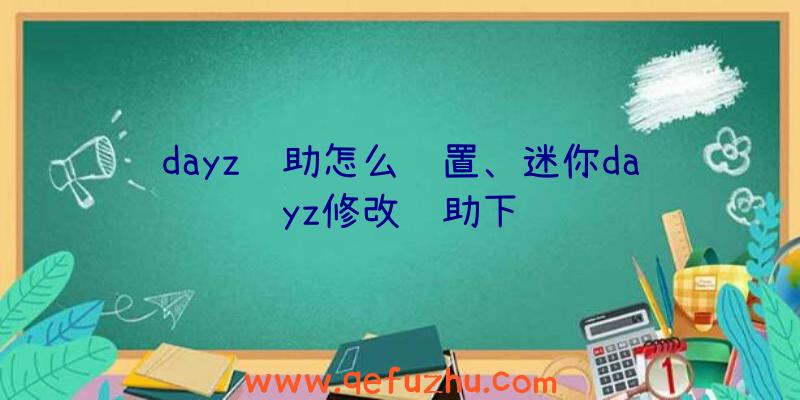 dayz辅助怎么设置、迷你dayz修改辅助下载