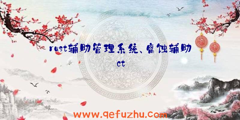 rust辅助管理系统、腐蚀辅助ct