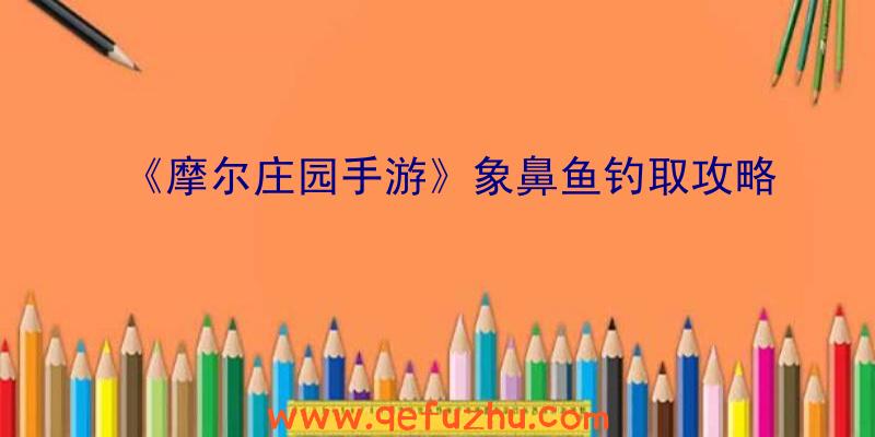 《摩尔庄园手游》象鼻鱼钓取攻略