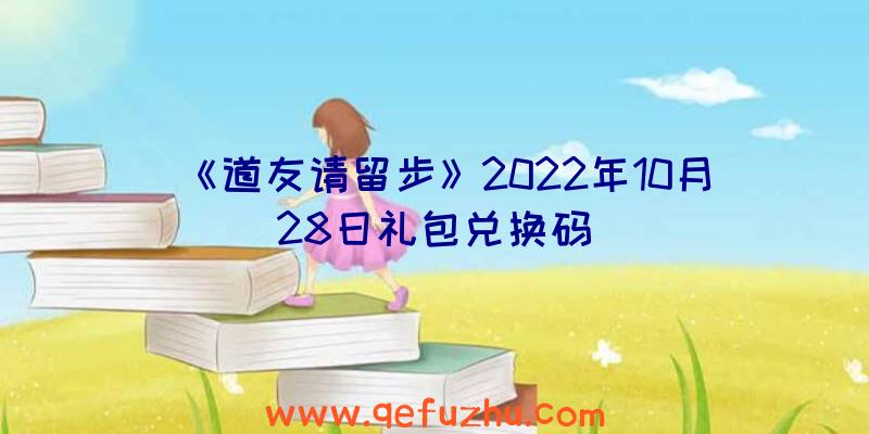 《道友请留步》2022年10月28日礼包兑换码