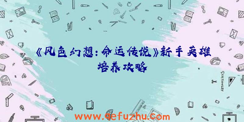 《风色幻想：命运传说》新手英雄培养攻略