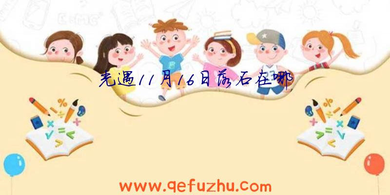 光遇11月16日落石在哪
