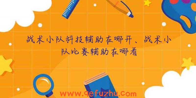 战术小队科技辅助在哪开、战术小队比赛辅助在哪看