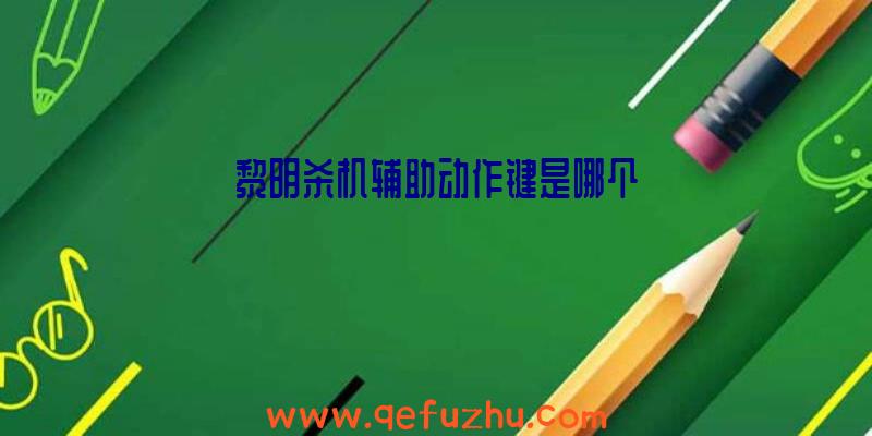 黎明杀机辅助动作键是哪个